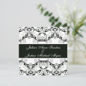 Perfect  zwarte en witte uitvindingen kaart (Staand voorkant)