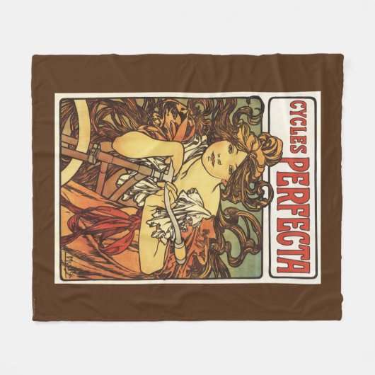 Perfecta Bicycles met damesreclame Poste Fleece Deken (Voorkant (Horizontaal))