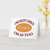 Perfecte 50 Éénjarigen Kaart (Gele Bloem)