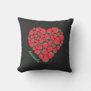 Perfecte aardbeienhartslag Couple Pillow Kussen