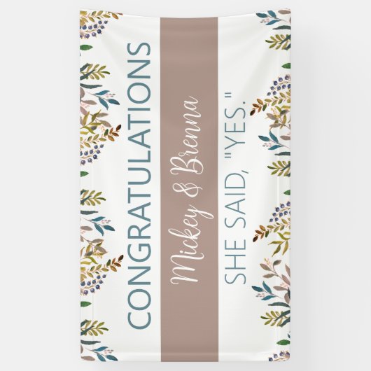 Perfecte blik! Aangepaste verloving banner (Verticaal)