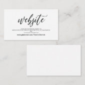 Perfecte bruiloft Website - Versluitingskaart Informatiekaartje (Voorkant / Achterkant)
