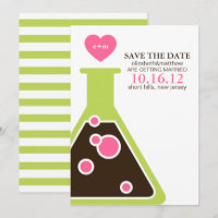 Perfecte Chemie Trouwkaart Save the Date