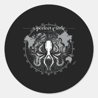 Perfecte cirkel octopus ronde sticker