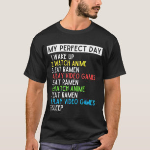 Perfecte Dag Anime Gamen Ramen Liefhebber Grappig T-shirt