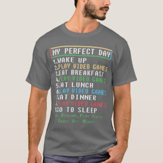 Perfecte dag Gamer Cadeaus voor tieners Boys Video T-shirt
