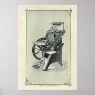 Perfecte druk voor letterdruk op papier, poster