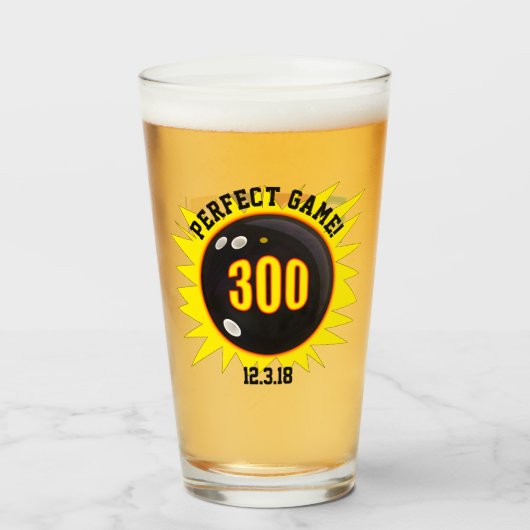 Perfecte game, zwart en geel glas (Voorkant gevuld)