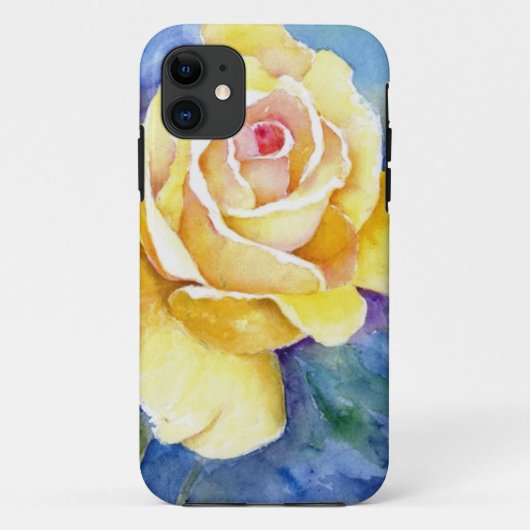 Perfecte Gele Rozen in Waterverf Case-Mate iPhone Case (Achterkant)