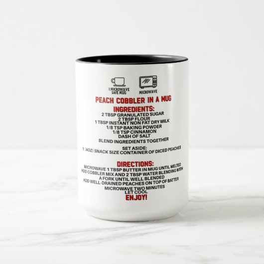 Perfecte geschenk/perzik schoenmaker in een Mok (Midden)