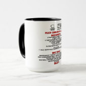 Perfecte geschenk/perzik schoenmaker in een Mok (Voorkant links)