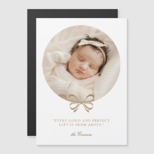 Perfecte Gift Wit & Gouden Geboorte Aankondiging