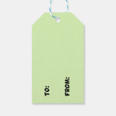 Perfecte kerstboom cadeaulabel (Achterkant)