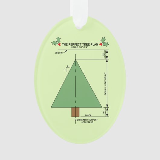 Perfecte kerstboom ornament (voorkant)