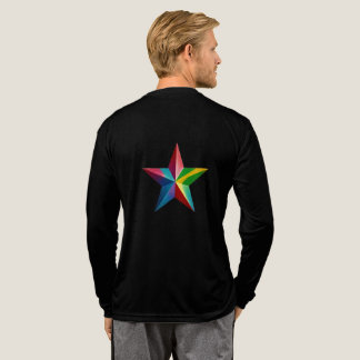 Perfecte lange mouw Tri-Blend T-shirts met ster