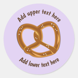 Perfecte leesstof met zout - je eigen woorden ronde sticker