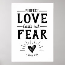Perfecte liefde zorgt voor angst voor Poster