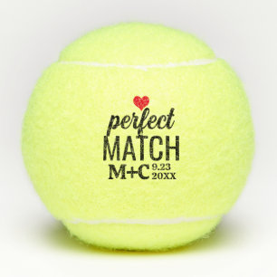 Perfecte Match Bachelorette Douche Bruiloft Gunste Tennisballen