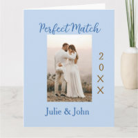 perfecte match koppel foto jaar naam blauwe trendy