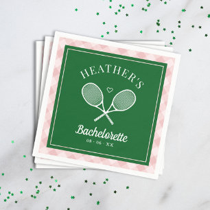 Perfecte Match Laatste Swing Tennis Bachelorette Servet