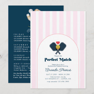 Perfecte Match Pickleball Bachelorette Weekend Kaart