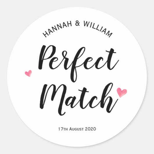 Perfecte Match Sticker (Voorkant)