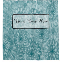 Perfecte matchingkleuren, Waterverf bloemen Douchegordijn