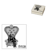 Perfecte meesterlijke graaf hertog zegel boeiend 	rubberstempel (Gestempeld)