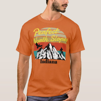 Perfecte noordelijke hellingen ski Indiana T-shirt