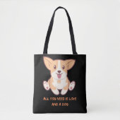 Perfecte Ontwerpen voor Hondenliefhebbers & Honden Draagtas (Voorkant)