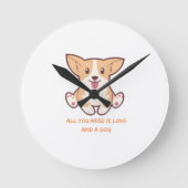 Perfecte Ontwerpen voor Hondenliefhebbers & Honden Ronde Klok (Voorkant)