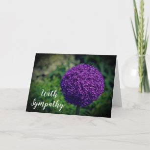 Perfecte Paarse Allium Flower gepersonaliseerde sy Kaart