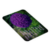 Perfecte Paarse Allium Flower Motivatie Quote Magneet (Rechterzijde)