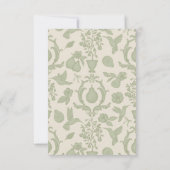 Perfecte Peer Bruidsdiner | Saliegroen Bedankt (Achterkant)