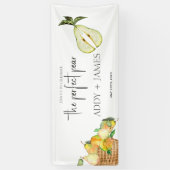 Perfecte peren - paren grote welkome vinylbanner spandoek (Verticaal)