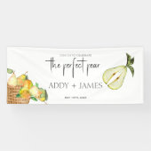 Perfecte peren - paren grote welkome vinylbanner spandoek (Horizontaal)