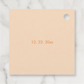 Perfecte perenbruid en bruinbruidbruid voor de Car Bedankjes Labels (Achterkant)