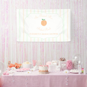 Perfecte Perzik Bruiloftsfeest Spandoek