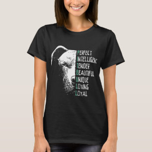 perfecte pit bull dog t-shirts