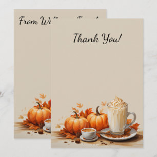 Perfecte Pompoen Party Halloween Thanksgiving Herf Bedankkaart