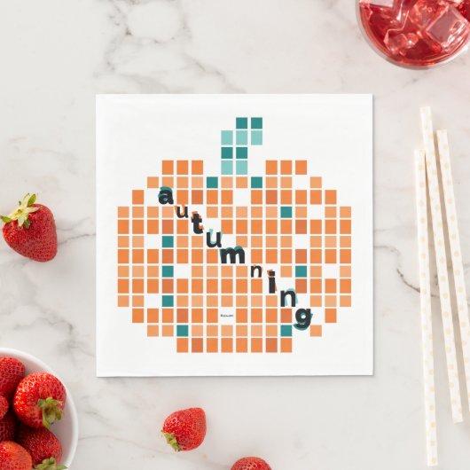 Perfecte pompoenen = herfst servet (Insitu)