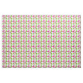  perfecte roze en groene houndstooth stof (Fat Quarter)