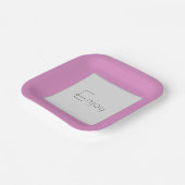 Perfecte Roze Papieren Bord (Gebogen)