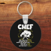 Perfecte statement Chef voor elke kokende connoiss Sleutelhanger (Voorkant)