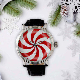 Perfecte tijd voor Peppermint Snoep Horloge