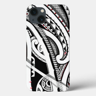 Perfecte tribale polynesiaanse/maori tattoo kunst iPhone 13 hoesje