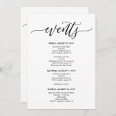 Perfecte Trouwdag Tijdschema / Reisdocumentkaart Kaart (Voorkant / Achterkant)