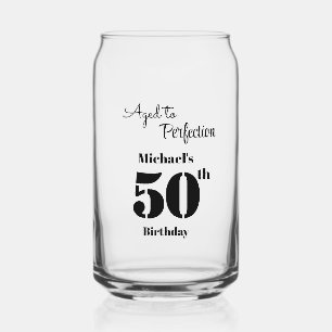 Perfecte Veroudering Heren 50e Verjaardag Blikvorm Glas