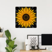 Perfecte zonnebloem poster (Thuiskantoor)