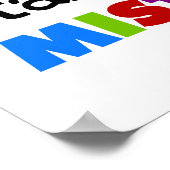 Perfectie begint met fouten poster (Hoek)